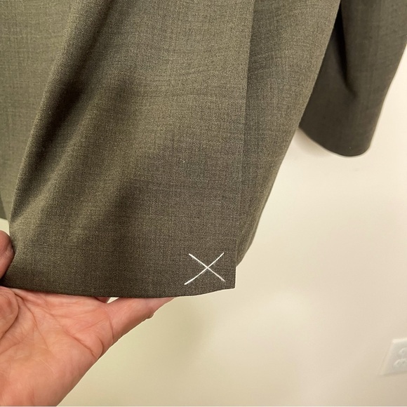 Lands End Classic Tailored Fit Wool Mens Sports Coat Size 44 Long office wedding - Picture 8 of 13